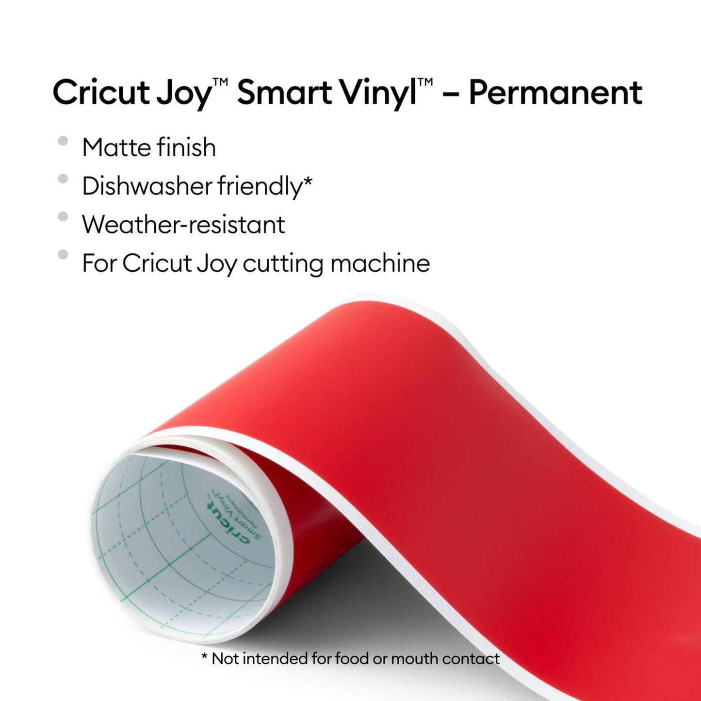 Cricut Smart Vinyl Permanent Joy 14x122cm 1 sheet (Mat Red)