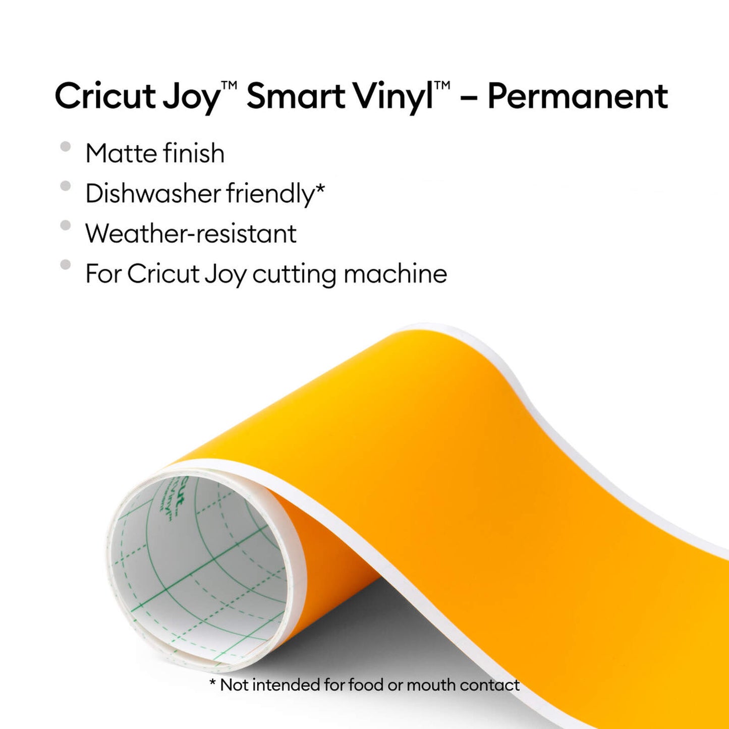 Cricut Smart Vinyl Permanent Joy 14x122cm 1 sheet (Mat Maize Yellow)