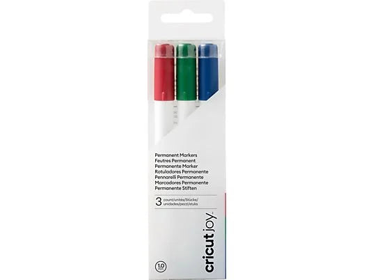 JOY PERMANENT MARKERS 3PACK BLUE RED GREEN