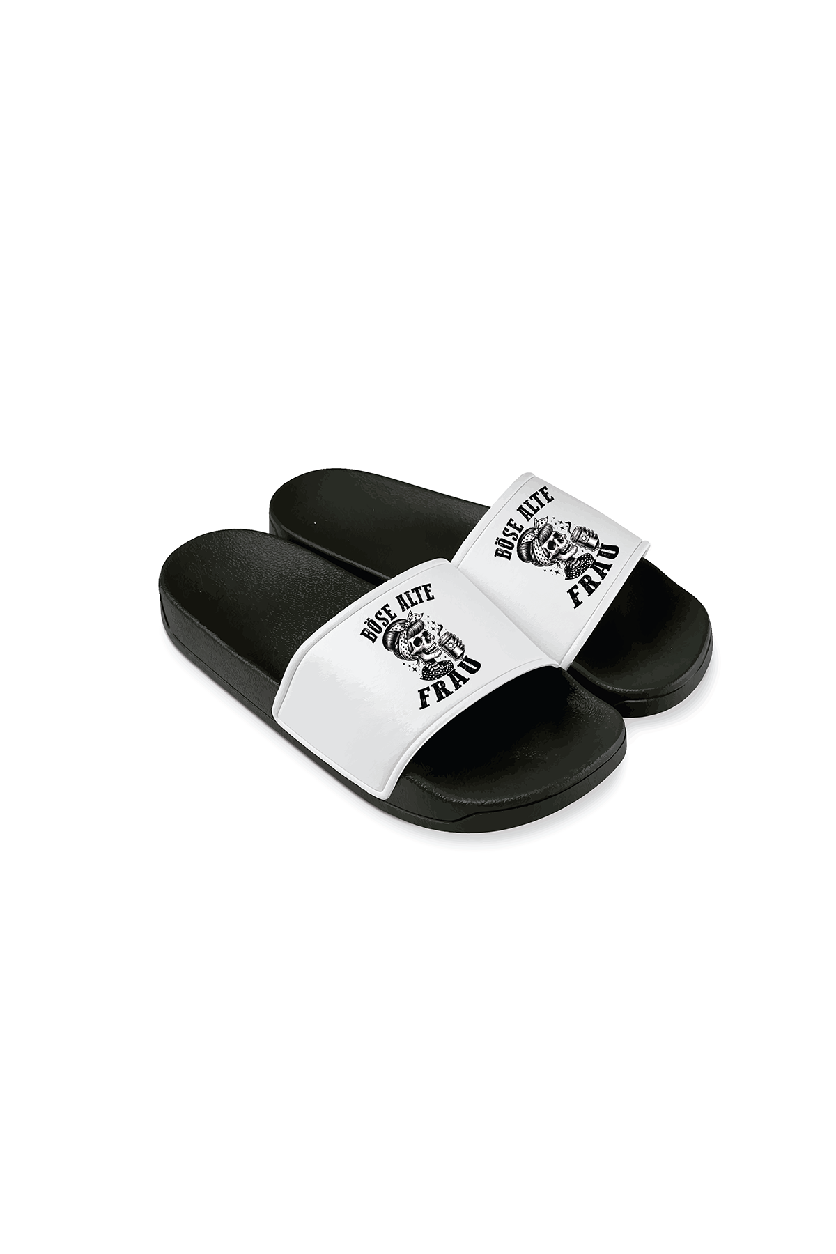 Badeschlappen Böse alte Frau D7