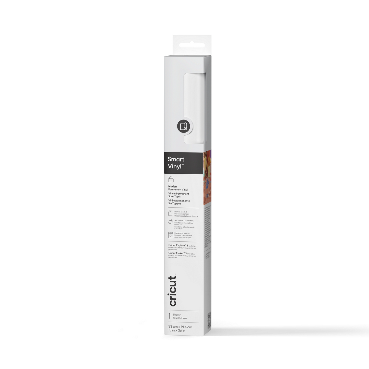 Cricut Smart Vinyl Permanent 33x91cm, weiß