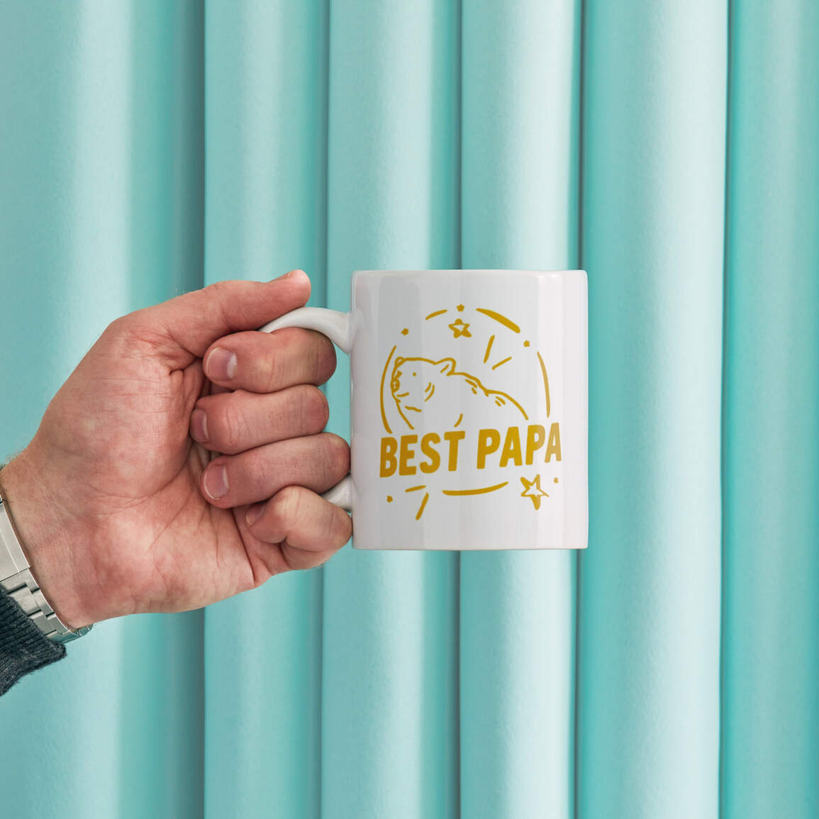 Keramikbecher-Rohling, Weiß – 340 ml/12 oz.