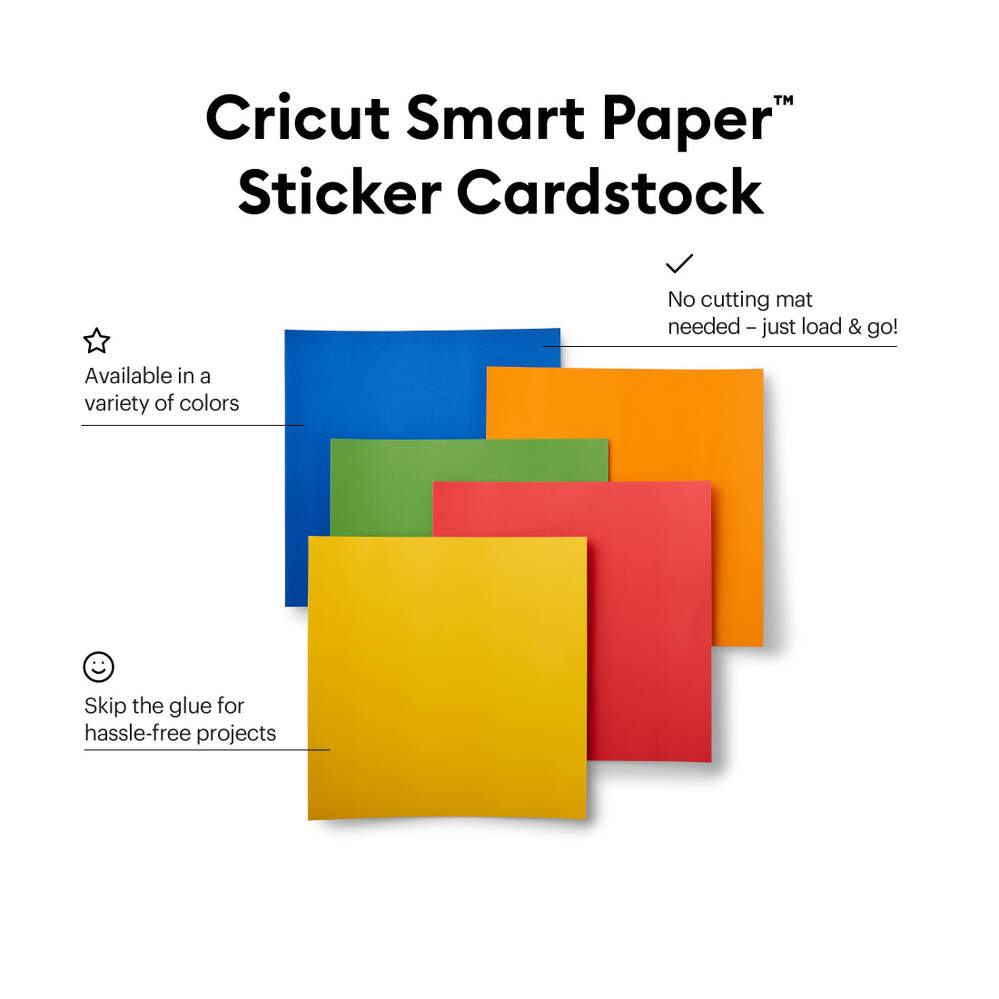 Smart Paper™ Farbkarton für Aufkleber, leuchtende Schleife