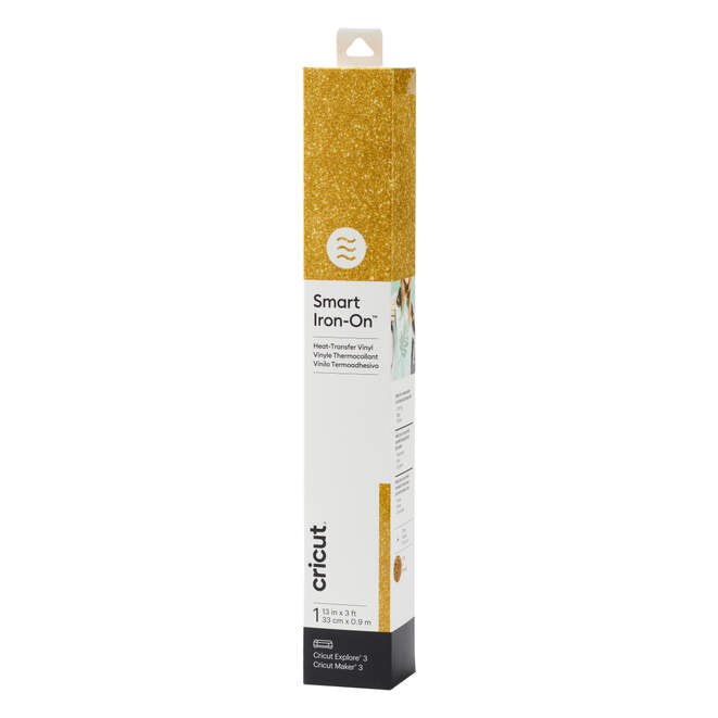 Smart Iron-On™ Glitzer (33x91cm), gold