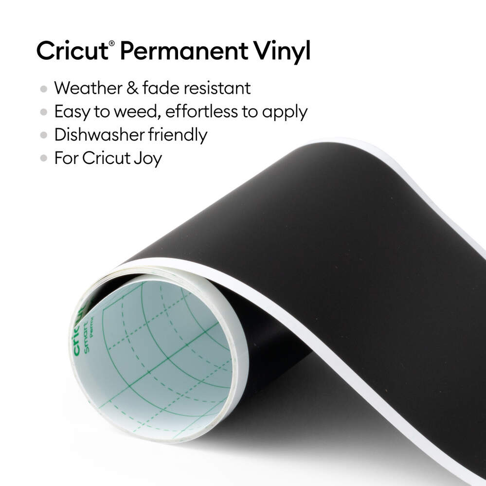 Cricut Joy™ Smart Vinyl™ – Permanent Matte, Schwarz