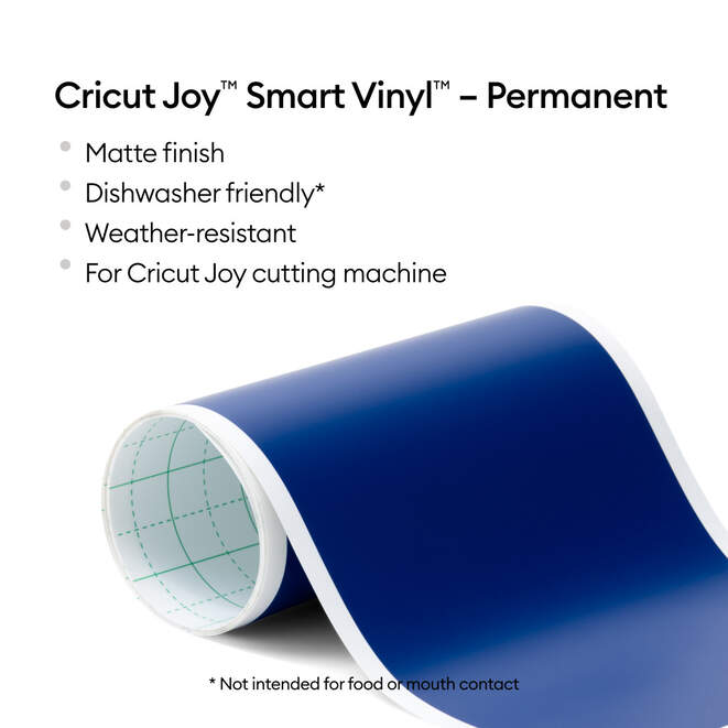 Cricut Joy™ Smart Vinyl™ – Permanent Matte, Blau