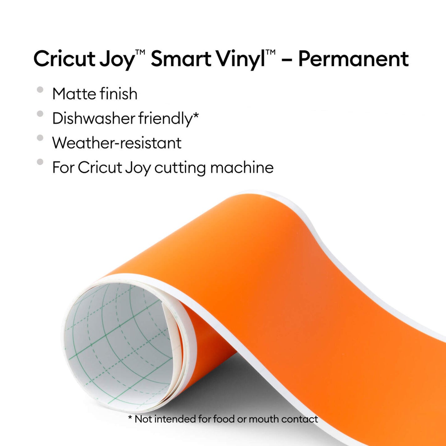 Cricut Smart Vinyl Permanent Joy 14x122cm 1 sheet (Mat Orange)