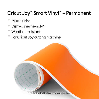 Cricut Smart Vinyl Permanent Joy 14x122cm 1 sheet (Mat Orange)