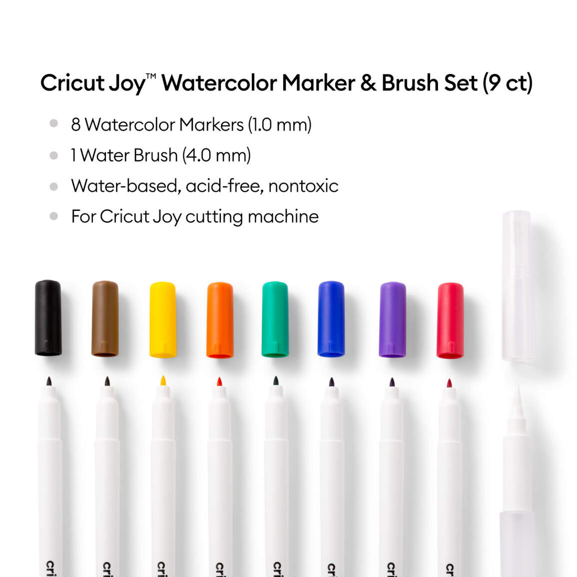 Cricut Joy™ Set mit Aquarellstiften & -pinsel (9 Stk.)