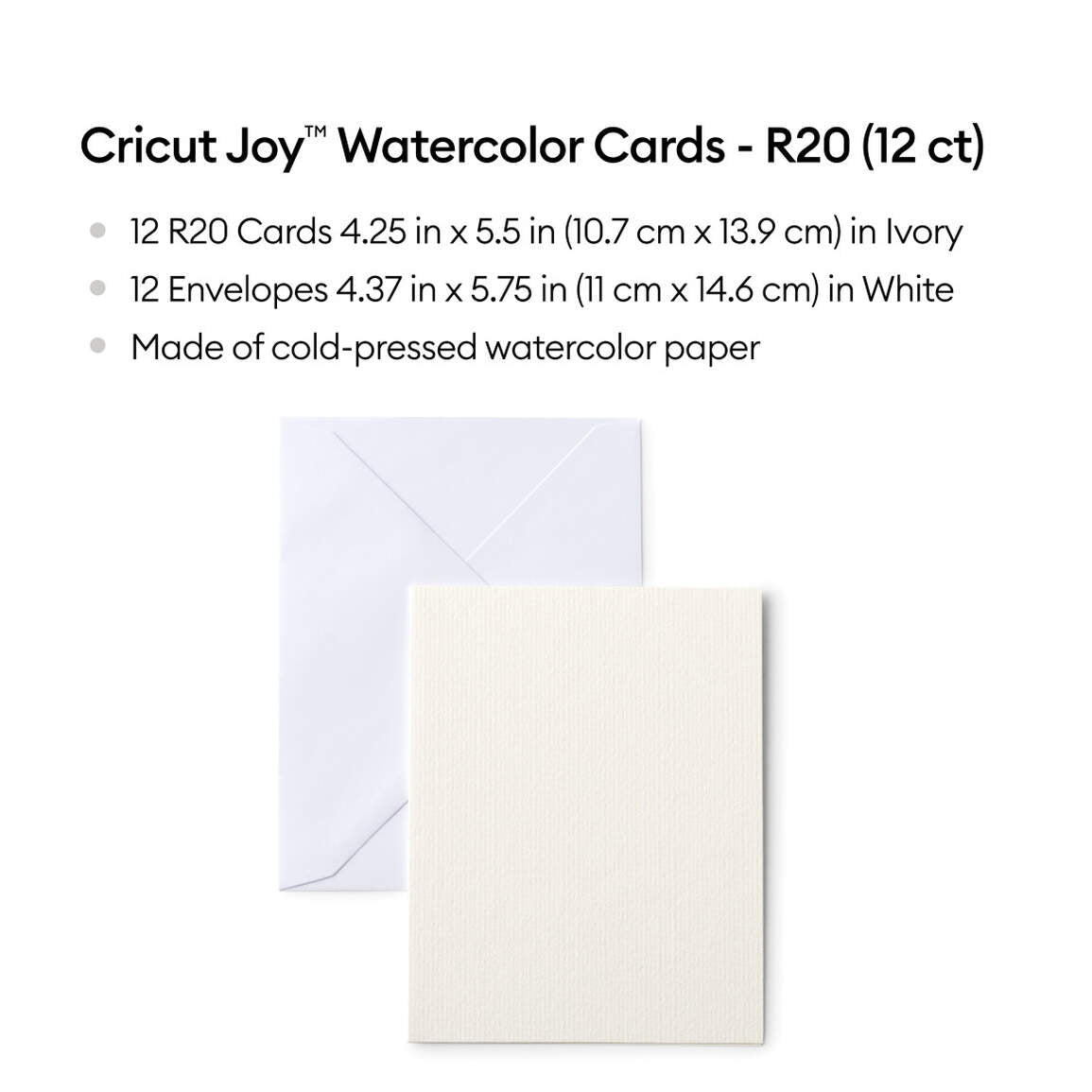 Cricut Joy™ Aquarellkarten – R20 (12 Stk.)