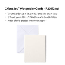 Cricut Joy™ Aquarellkarten – R20 (12 Stk.)