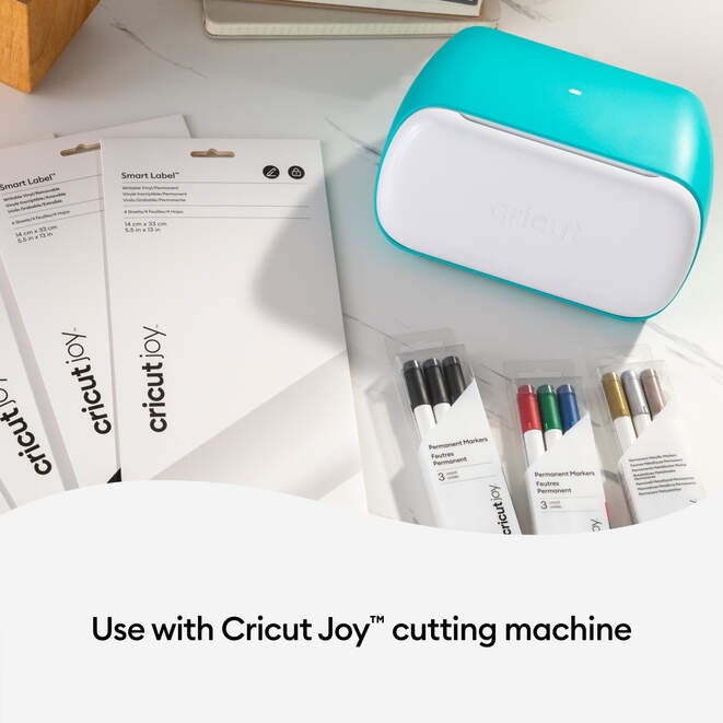 Cricut Joy™ Smart Label™ beschreibbares Vinyl – ablösbar, Schwarz