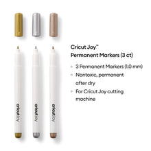 Cricut Joy Permanent markers 3-pack 1.0 (Gold, Silver, Copper)