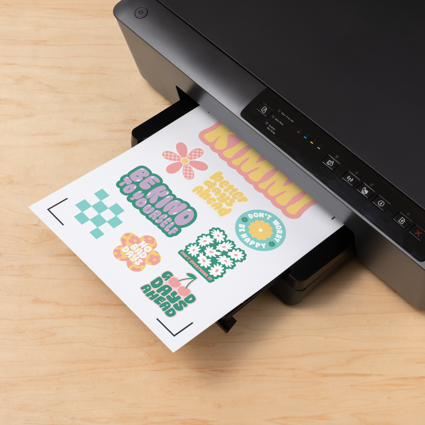 Bedruckbares Aufkleberpapier – A4 (8 Stk.), weiß