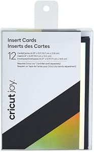 Cricut Insert Cards, Schwarz/Silber Holografisch