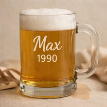 Bierglas mit Gravur