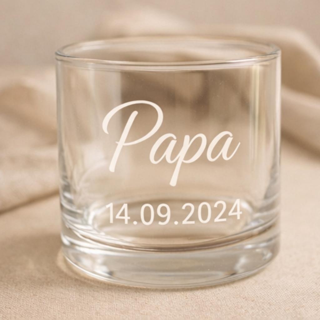 Trinkglas mit Gravur