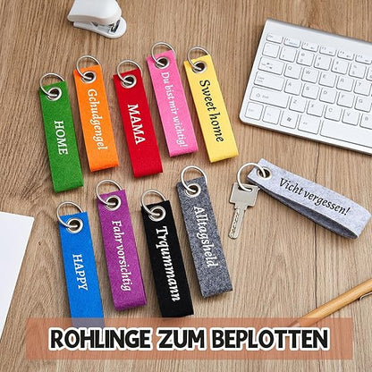 Filz Schlüsselanhänger Rohlinge