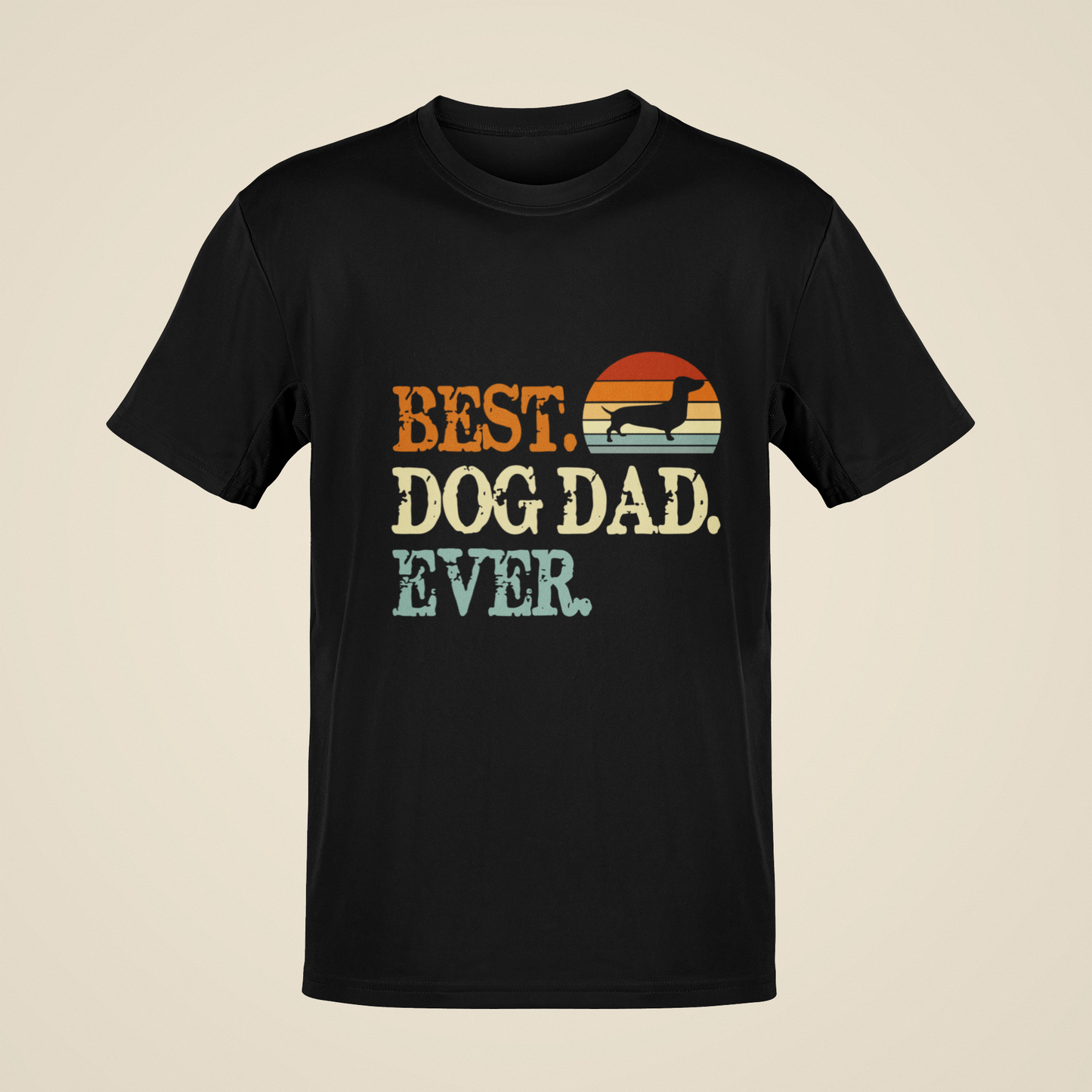 T-Shirt Best Dog Dad ever mit Dackel