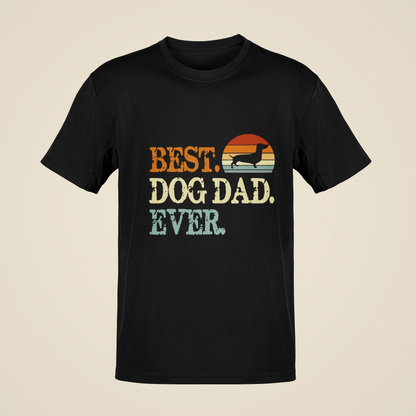 T-Shirt Best Dog Dad ever mit Dackel