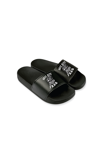 Badeschlappen Böse alte Frau D2