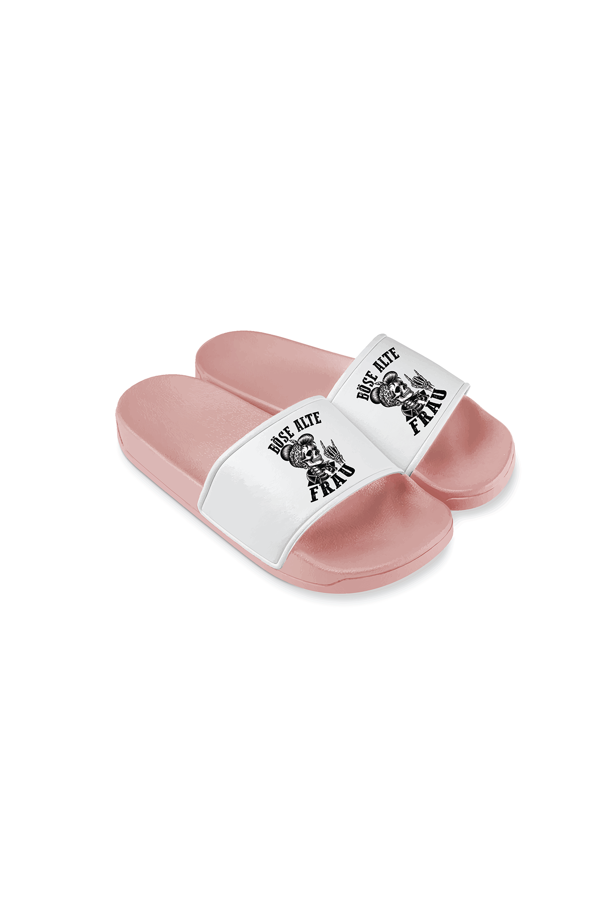 Badeschlappen Böse alte Frau D3