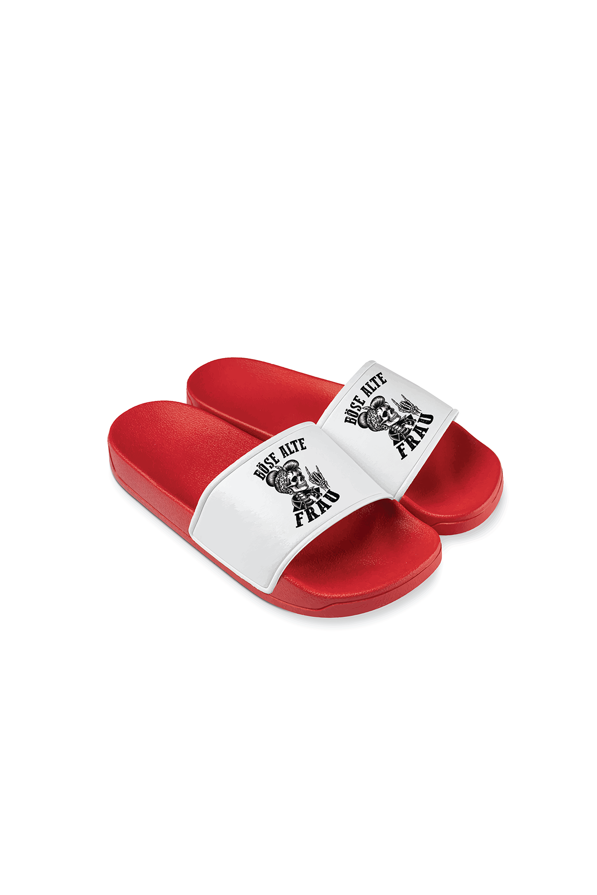 Badeschlappen Böse alte Frau D3