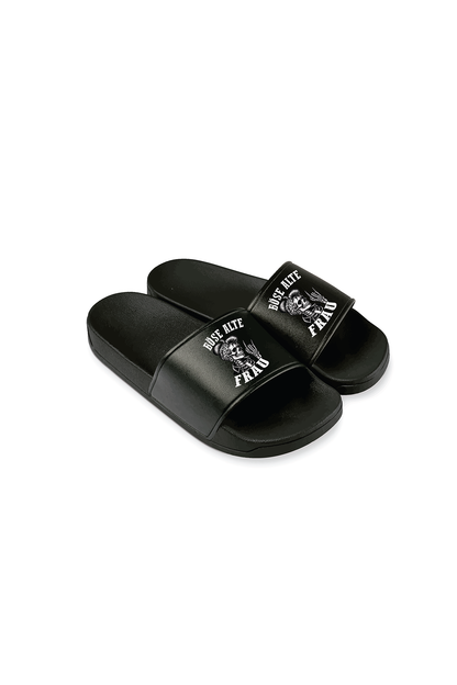 Badeschlappen Böse alte Frau D3