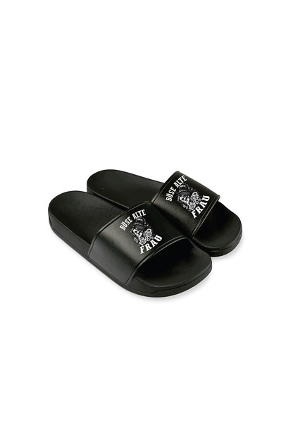 Badeschlappen Böse alte Frau D5