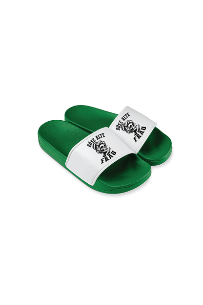 Badeschlappen Böse alte Frau D6