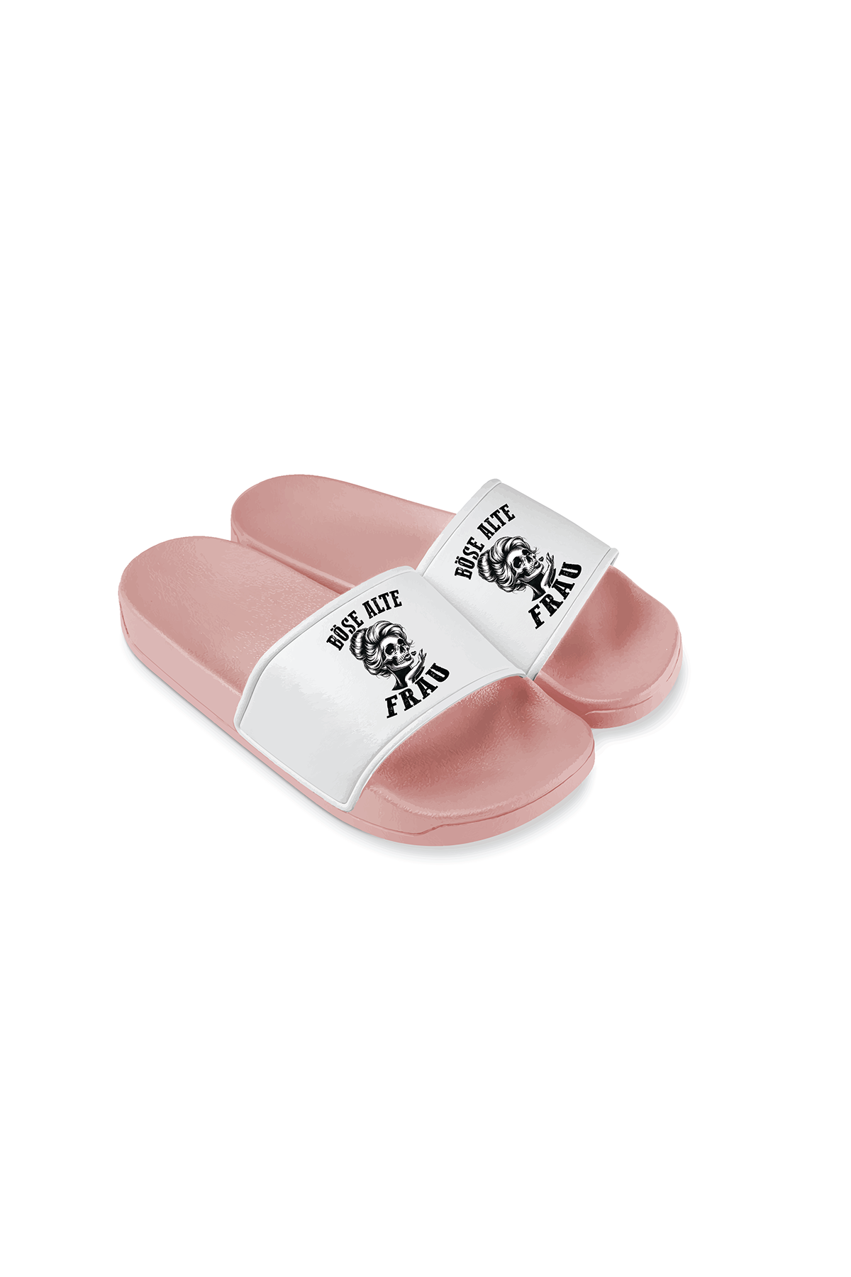 Badeschlappen Böse alte Frau D6