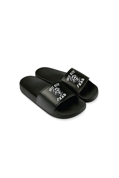 Badeschlappen Böse alte Frau D6