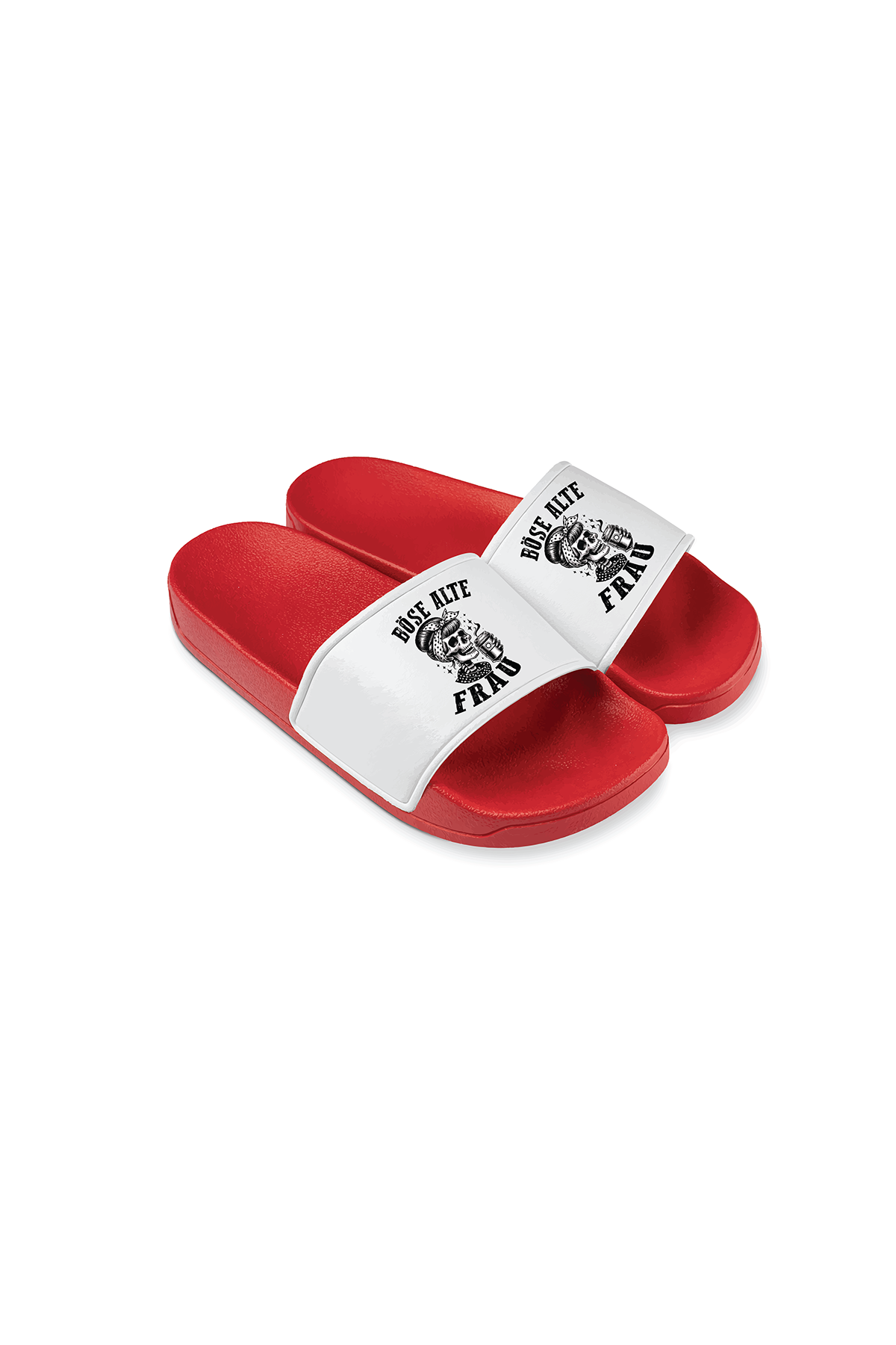 Badeschlappen Böse alte Frau D7