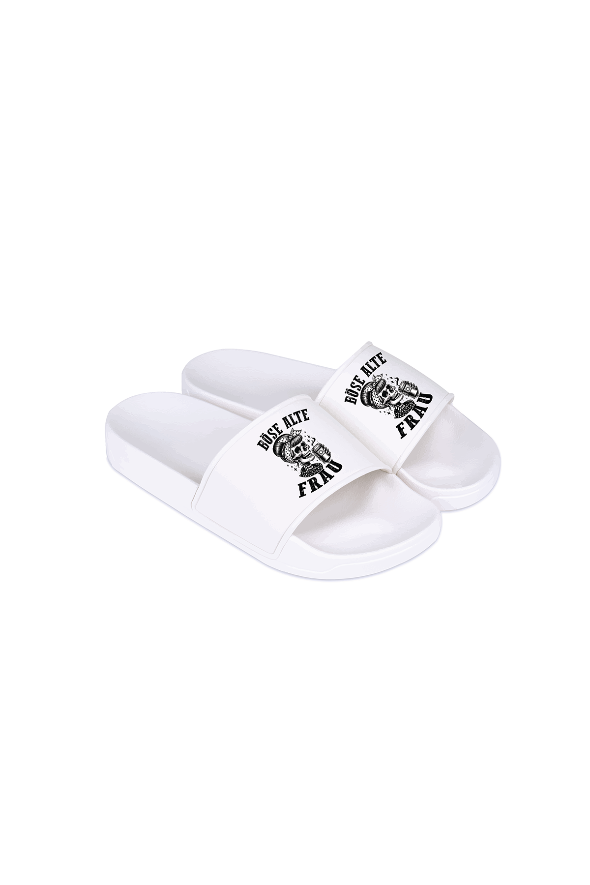 Badeschlappen Böse alte Frau D7