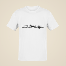 T-Shirt Herzlinie mit Dackel