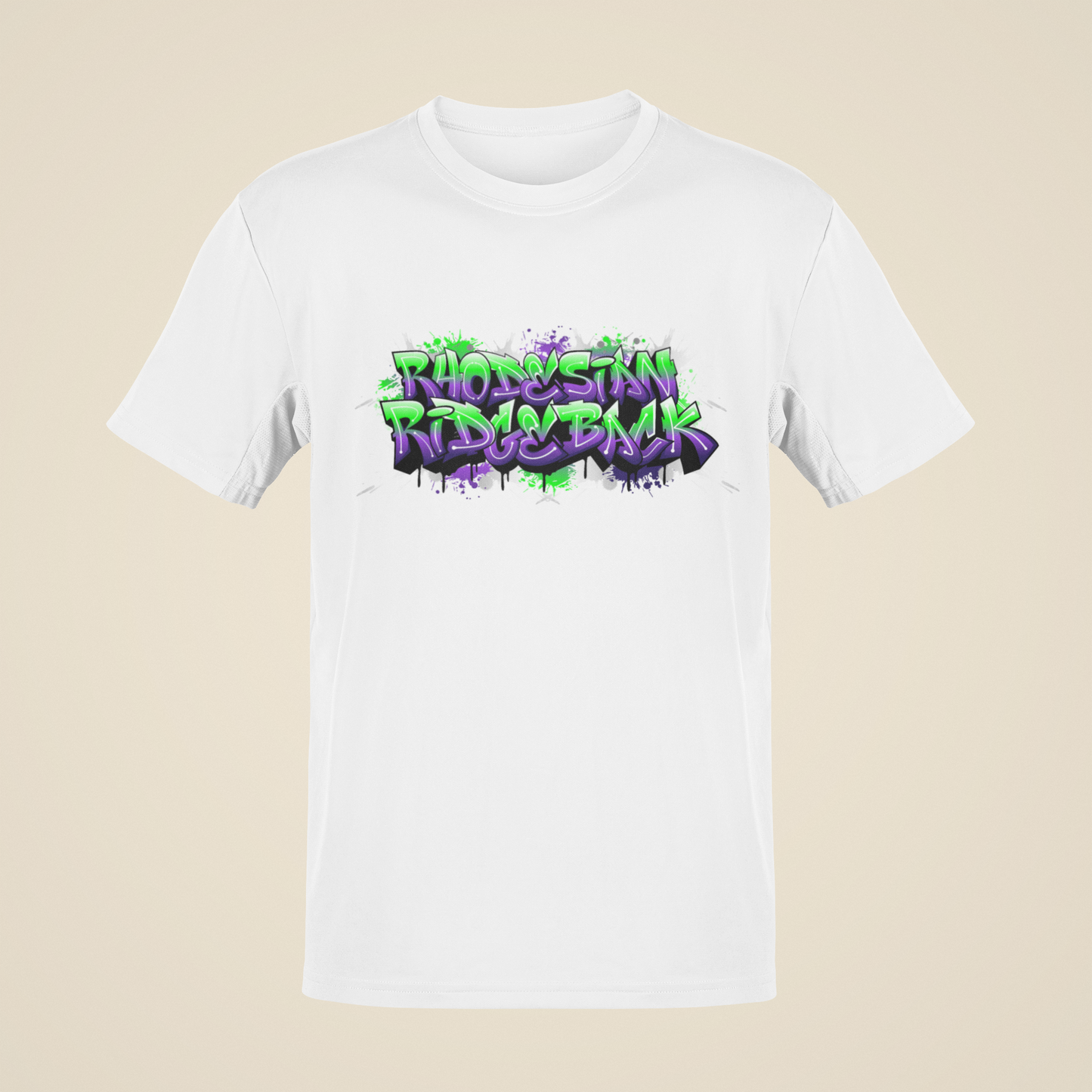 T-Shirt RR Schriftzug bunt