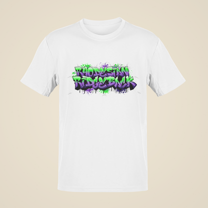 T-Shirt RR Schriftzug bunt