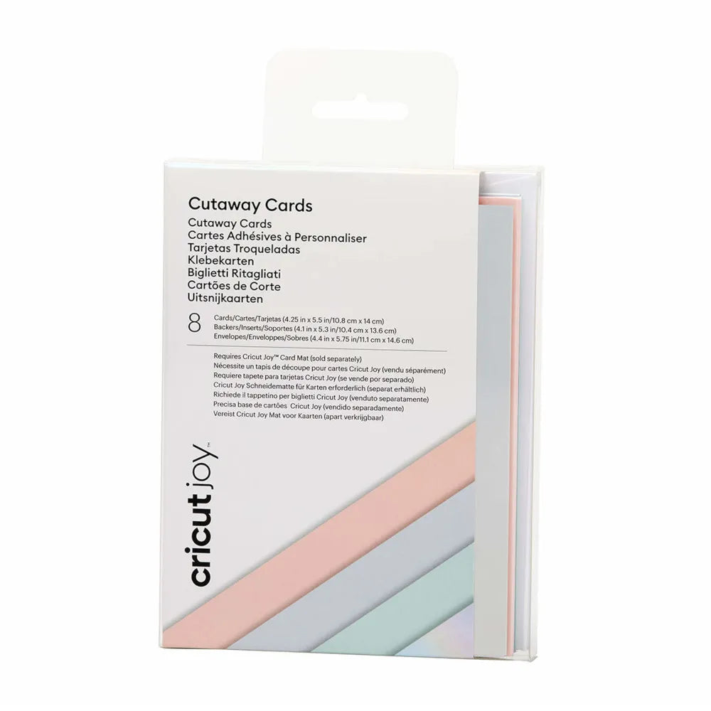 Cricut Cut-Away Cards Pastel R20 (10,8 cm x 14 cm) 8-pack