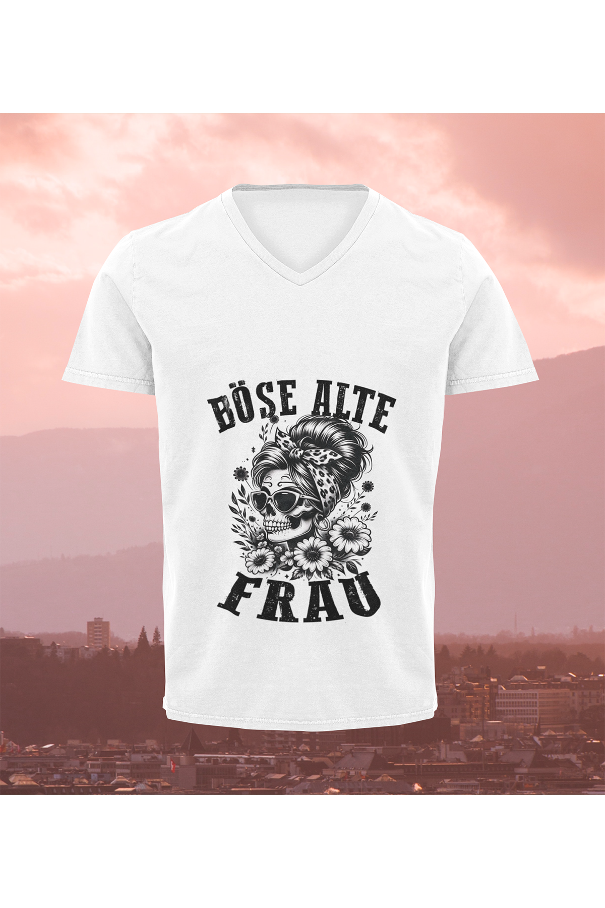 T-Shirt Böse alte Frau D2