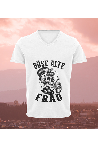 T-Shirt Böse alte Frau D7