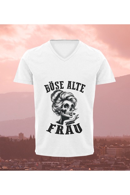 T-Shirt Böse alte Frau D6