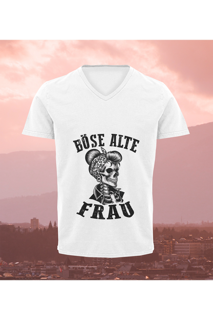T-Shirt Böse alte Frau D4
