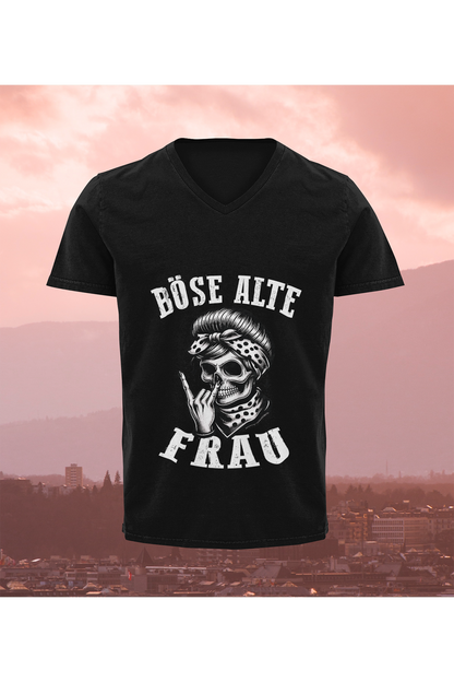 T-Shirt Böse alte Frau D1
