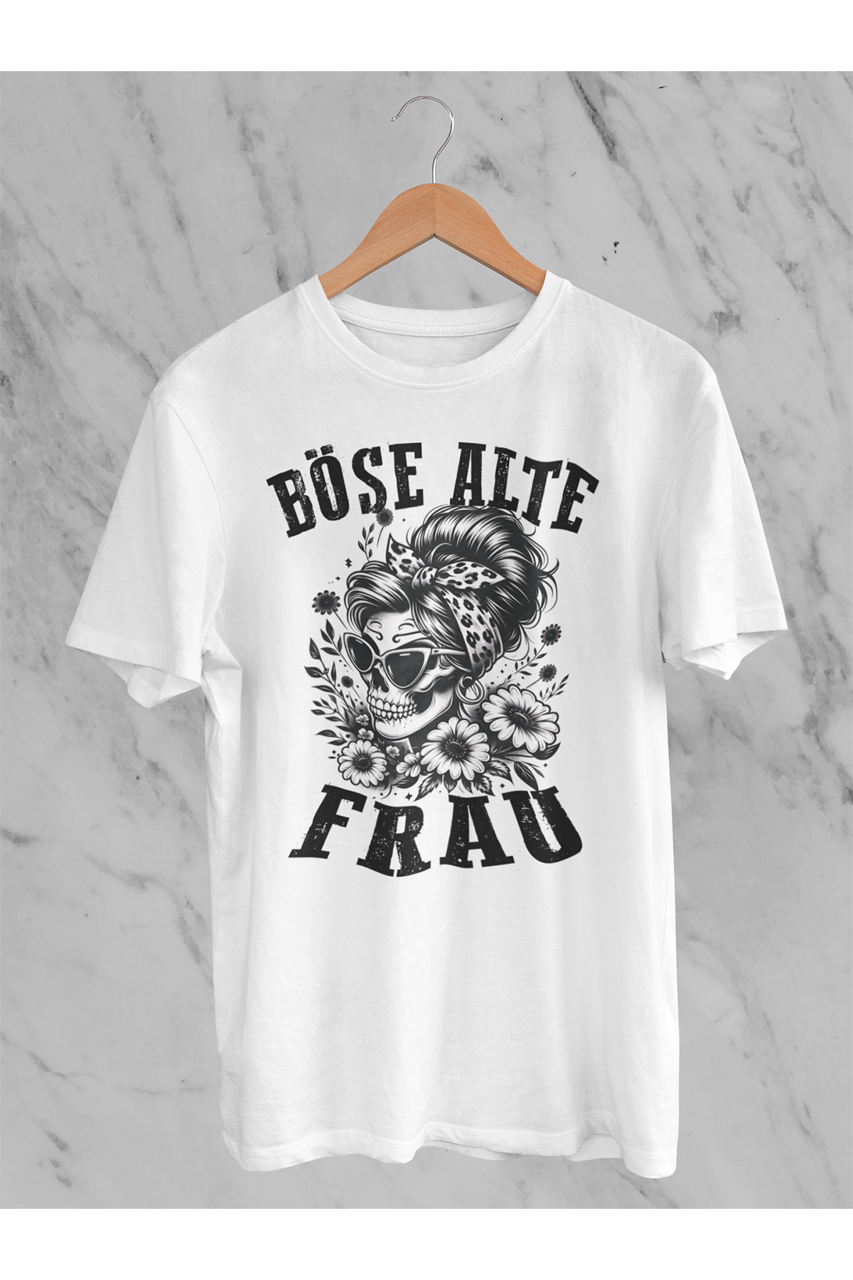 T-Shirt Böse alte Frau D2