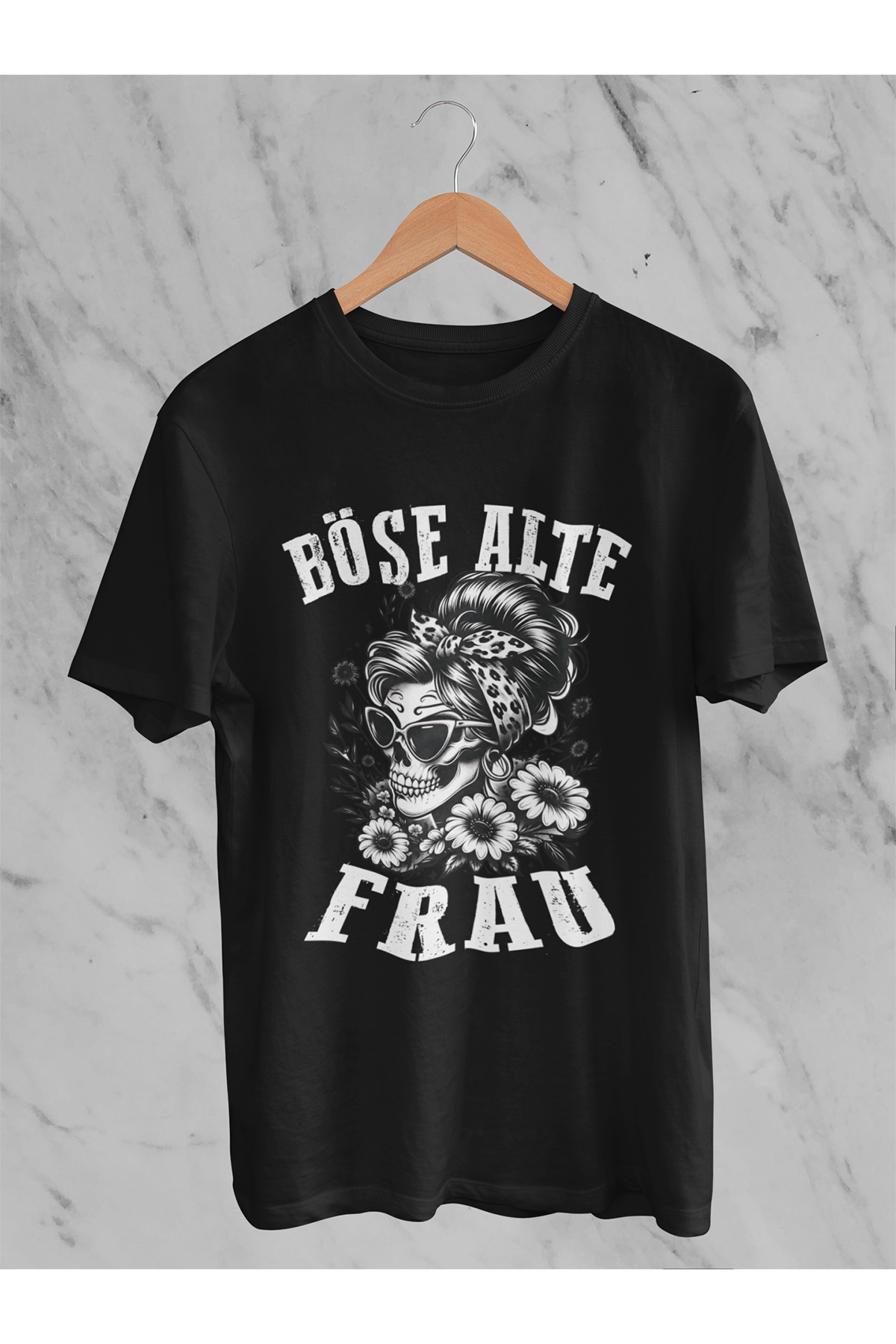 T-Shirt Böse alte Frau D2