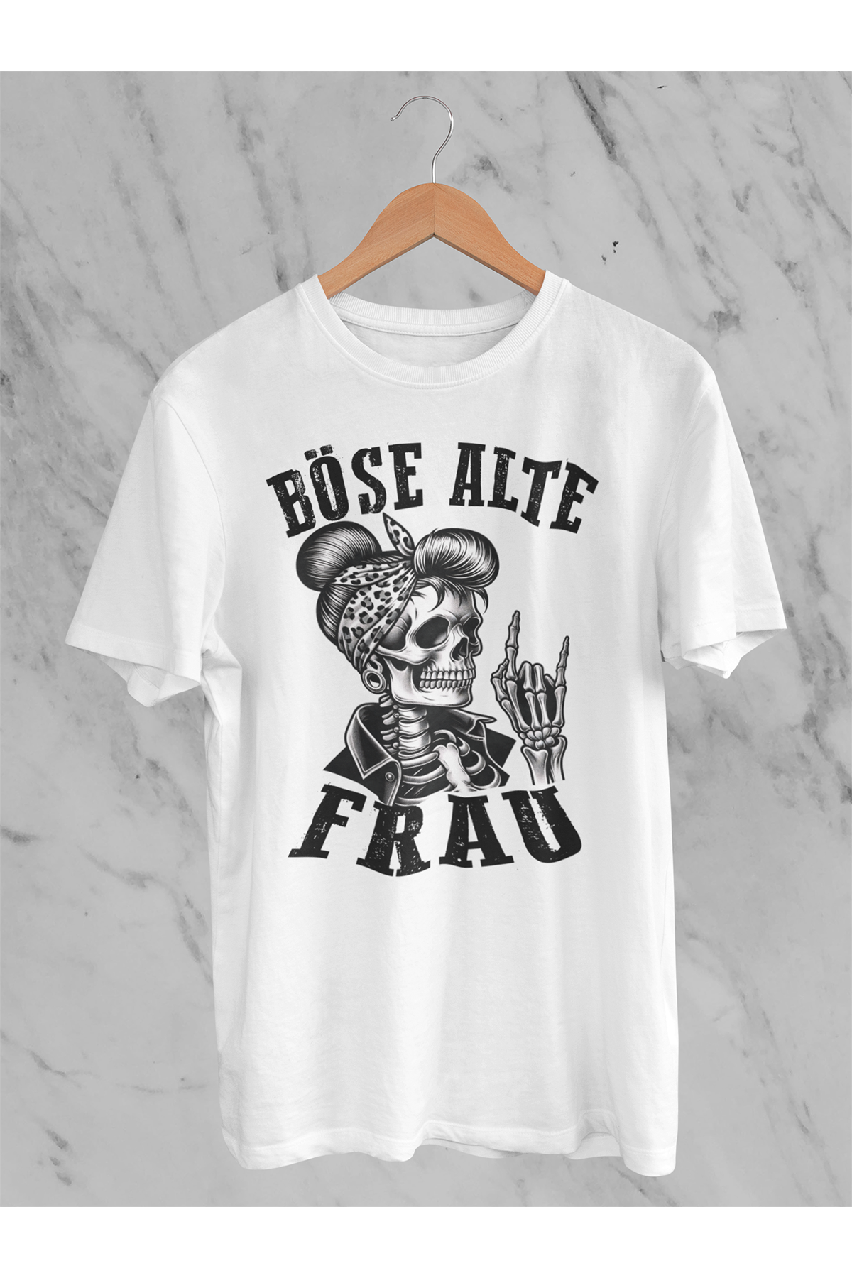 T-Shirt Böse alte Frau D3