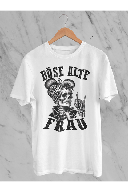 T-Shirt Böse alte Frau D3