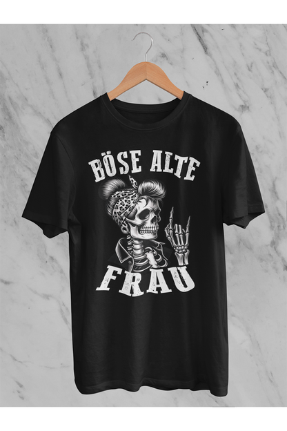 T-Shirt Böse alte Frau D3