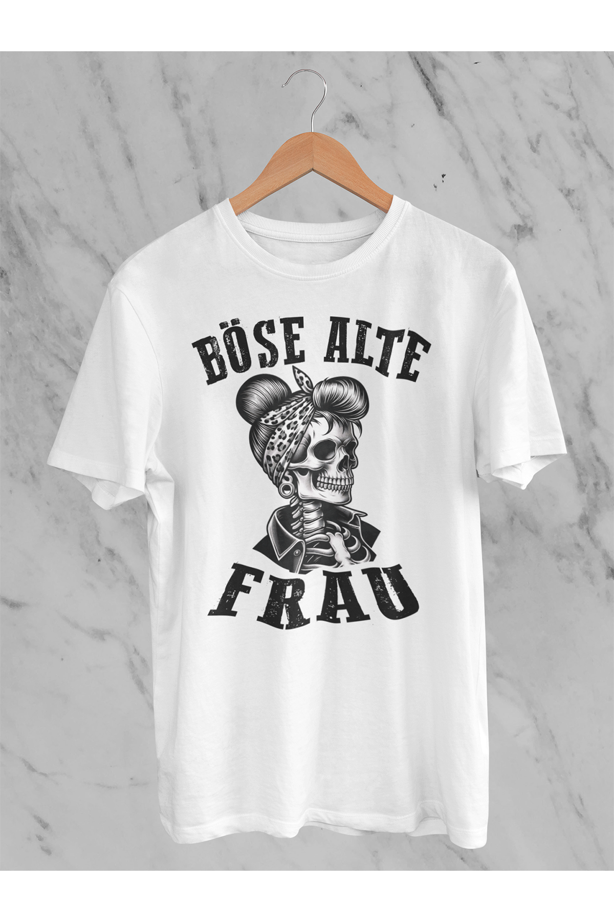 T-Shirt Böse alte Frau D4