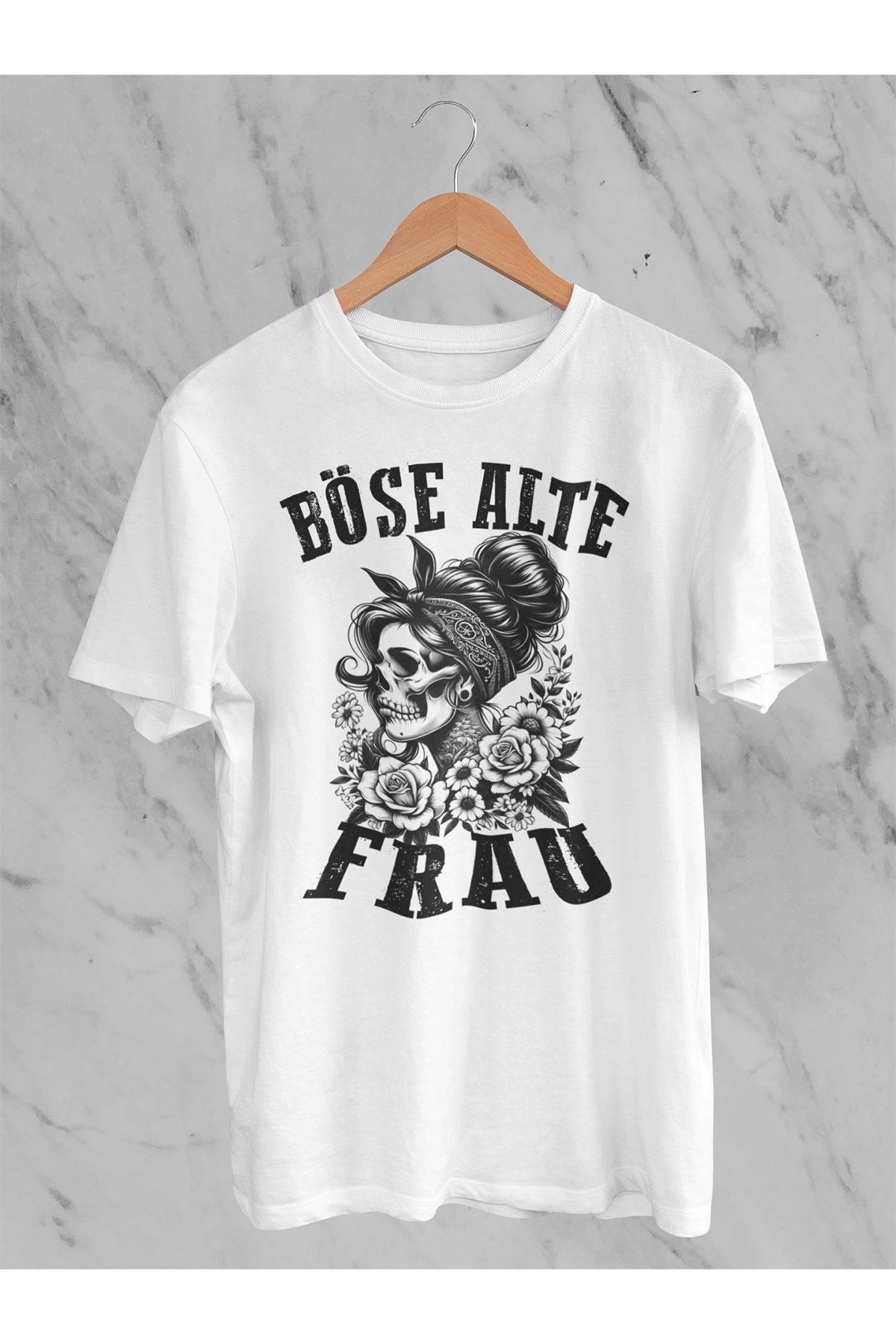 T-Shirt Böse alte Frau D5
